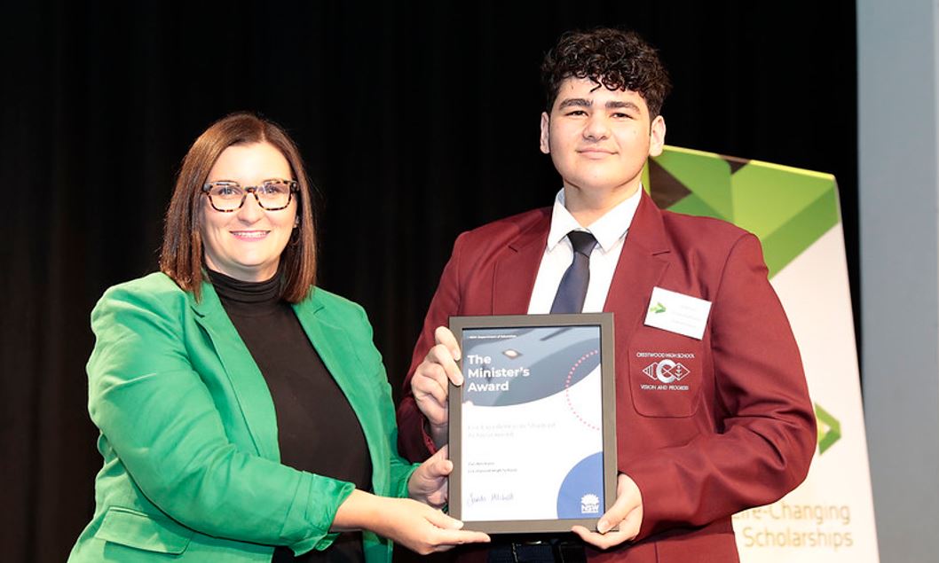 Congratulations Zac Bechara - winning the Minister's Award for ...